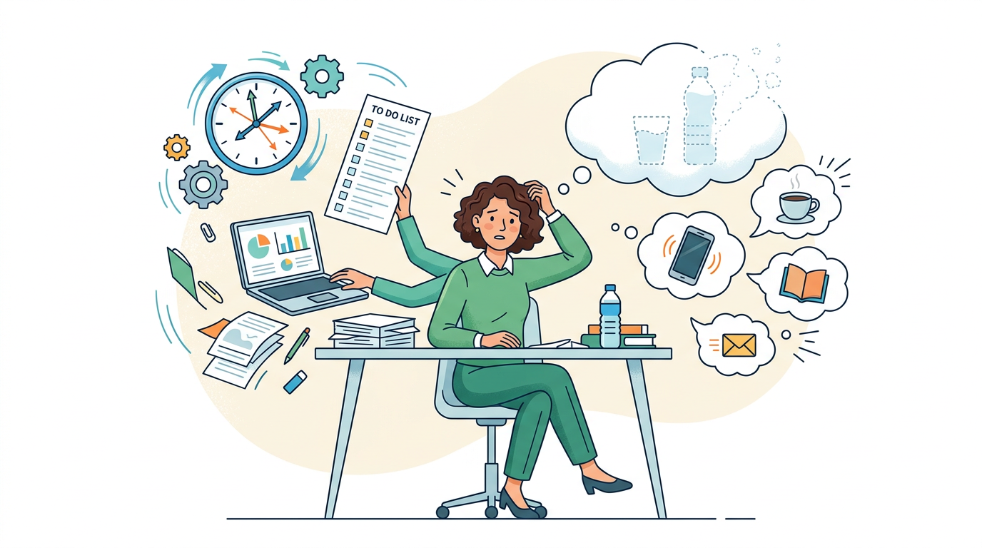 Illustration of common challenges in hydration tracking and ways to overcome them